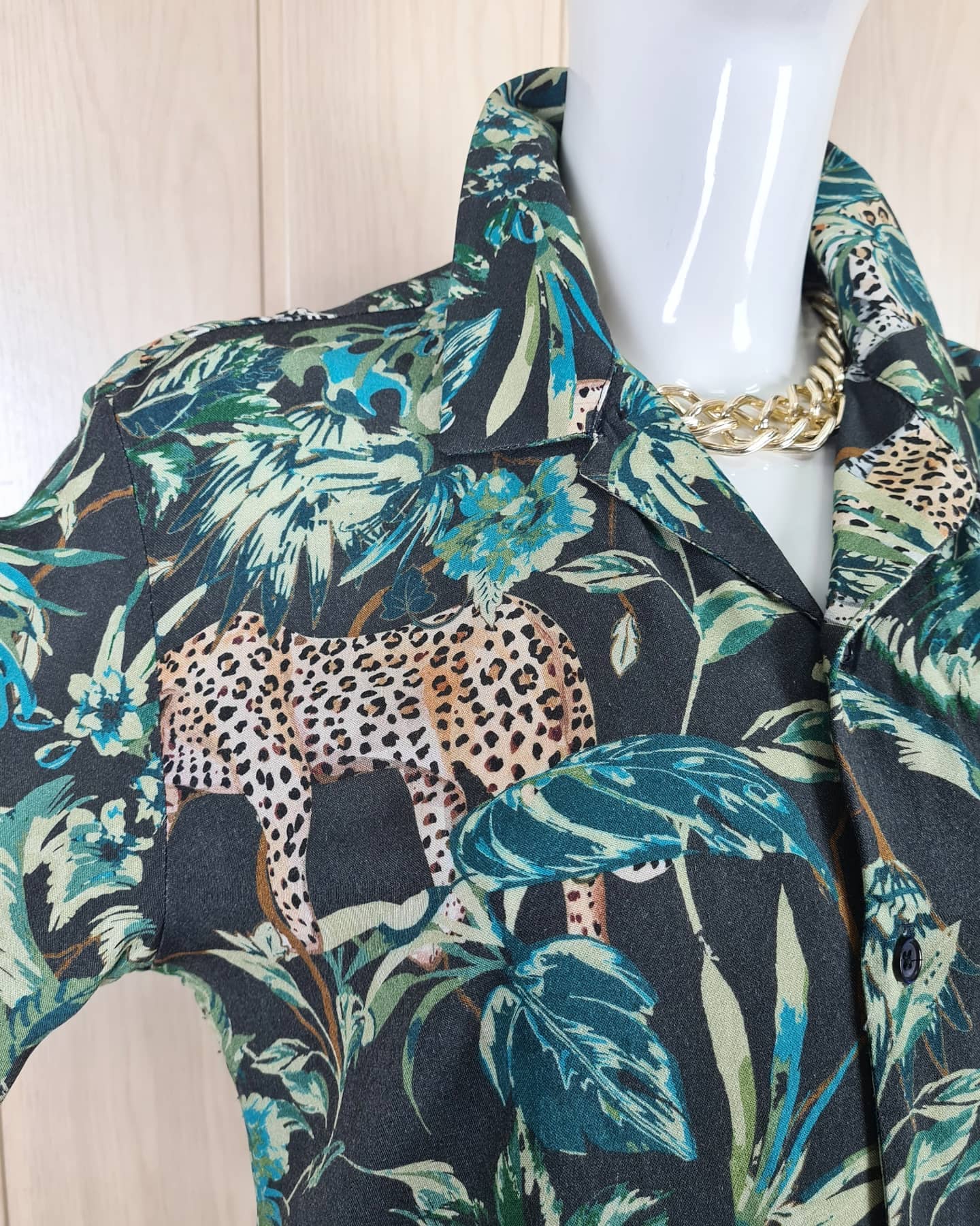 Отличная винтажная рубашка гавайка 🐆🌴, фото 5