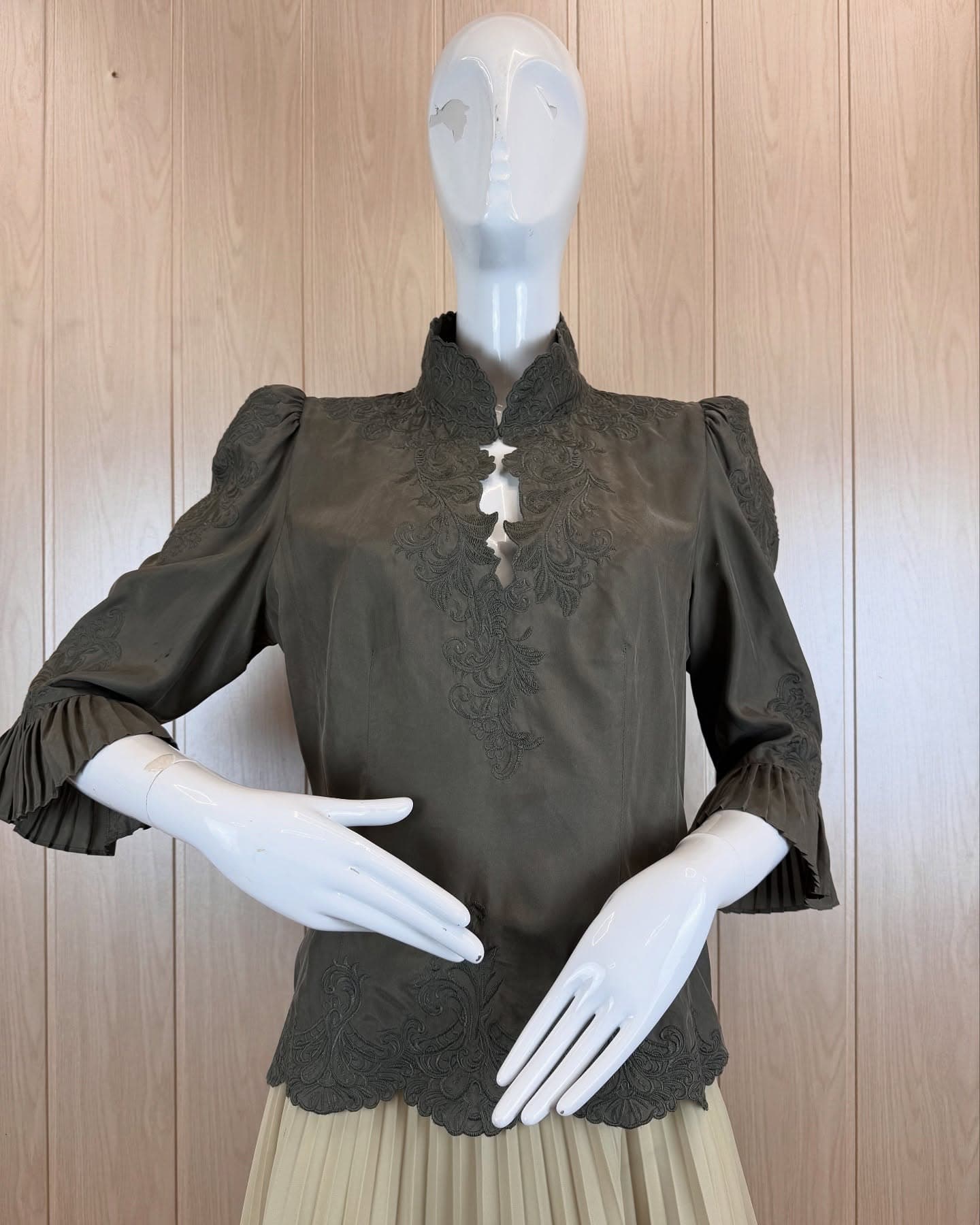 Класна вінтажна шовкова блуза від KAREN MILLEN 💖, фото 1