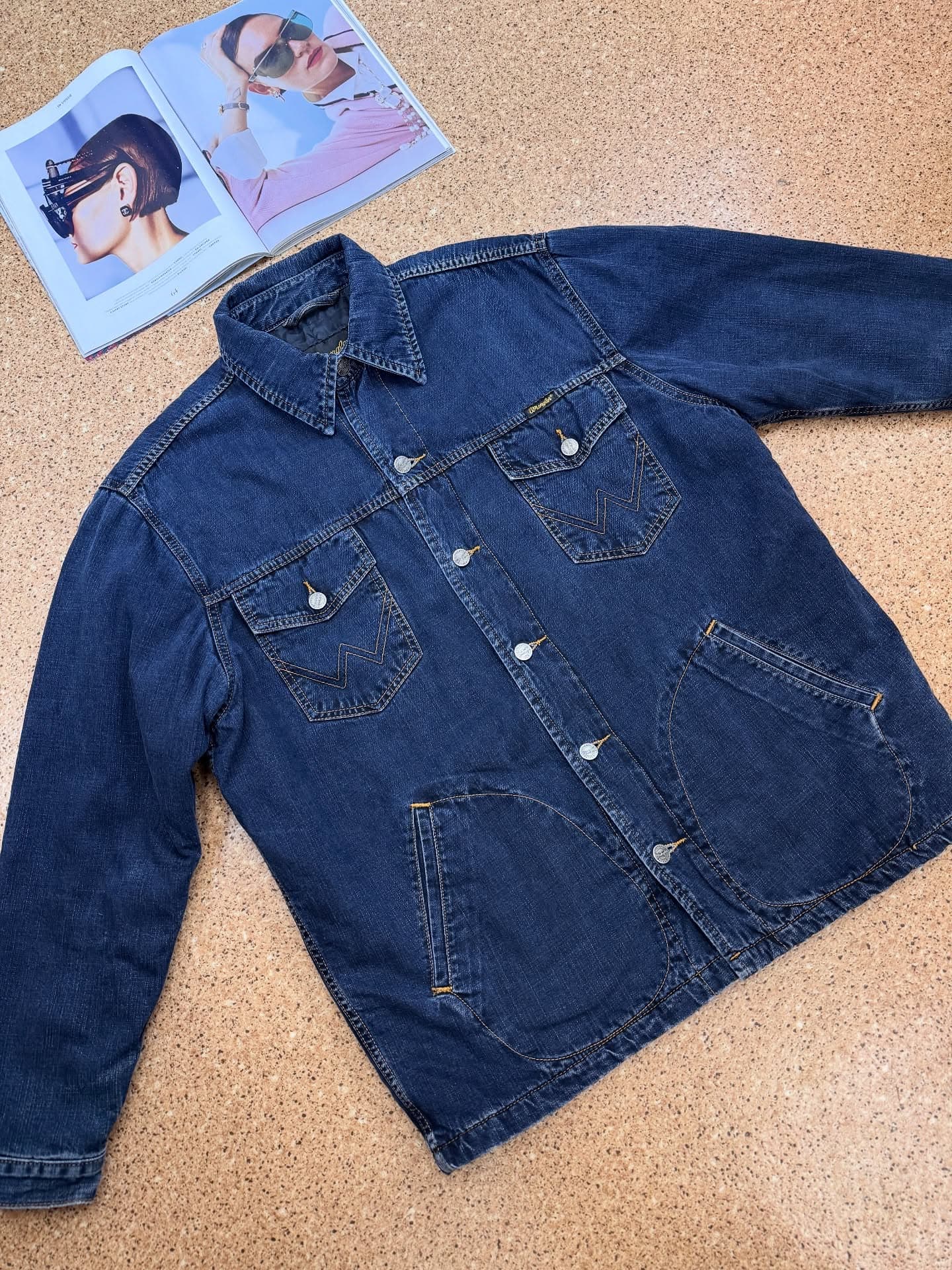 Вінтажна джинсова куртка Wrangler 💙, фото 6