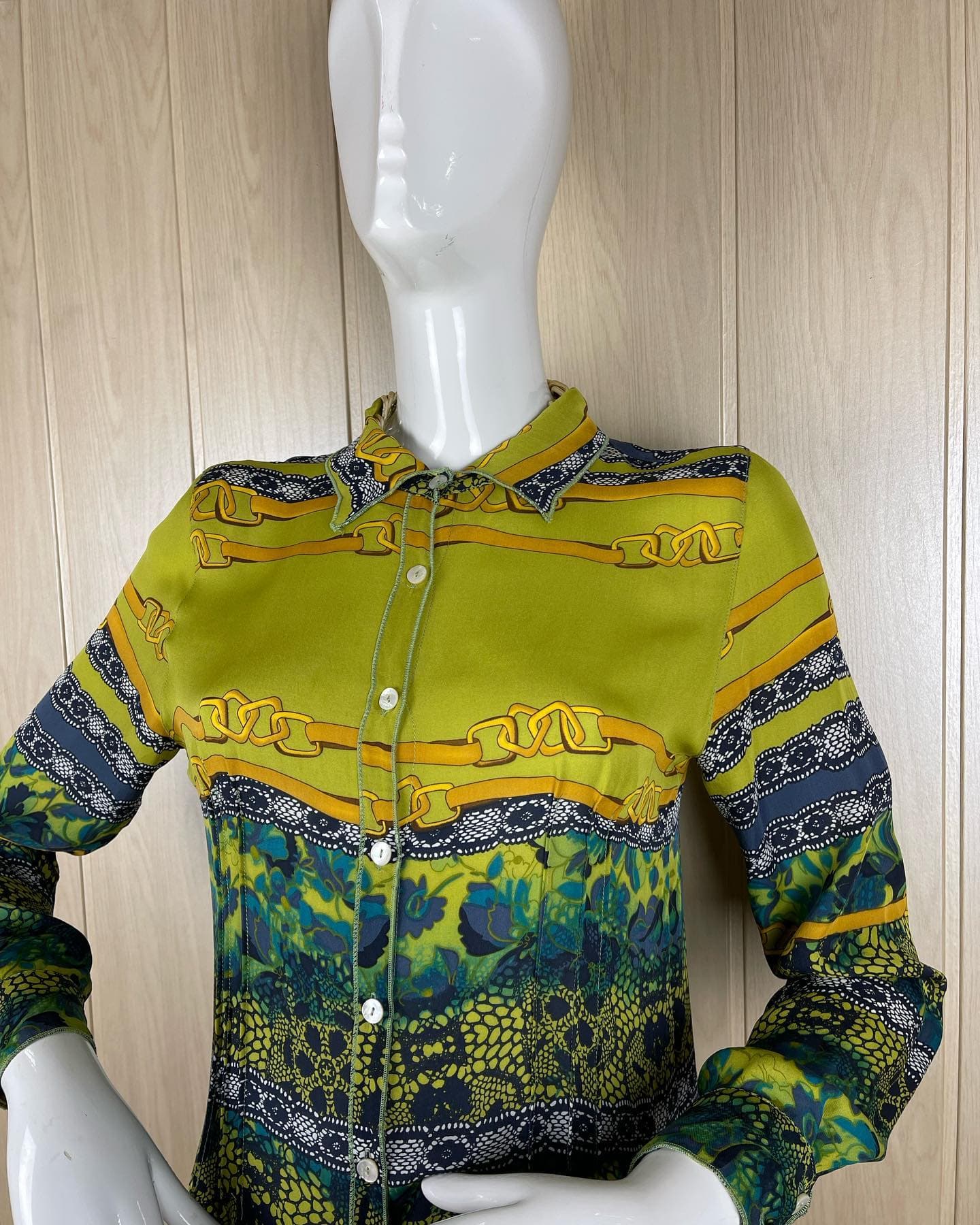 Яркая шелковая блуза P.A.R.O.S.H. 💘, фото 4