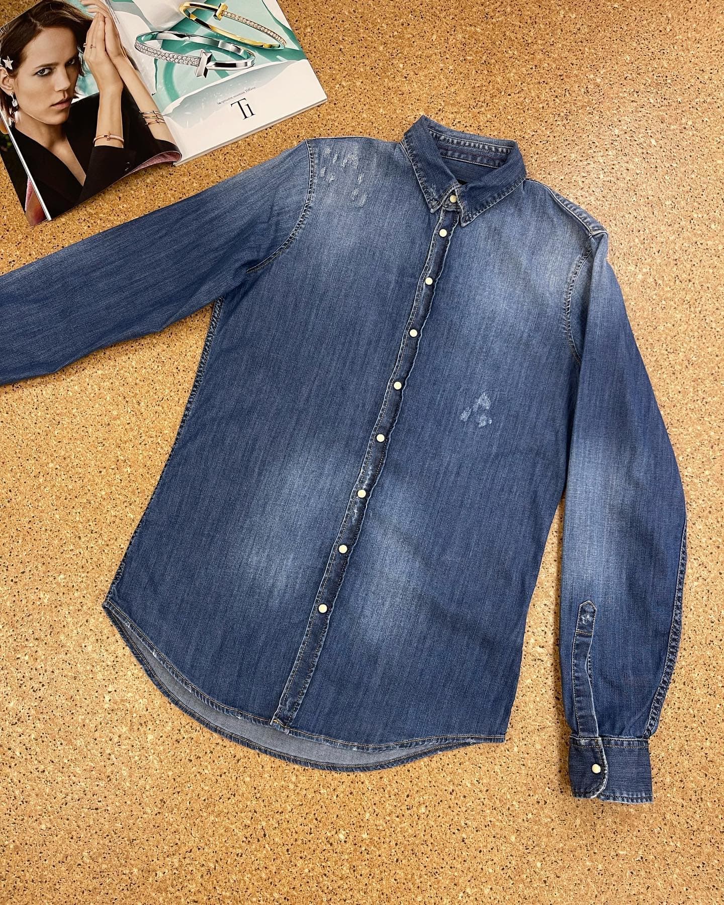 Классная джинсовая рубашка DSQUARED 💙, фото 7